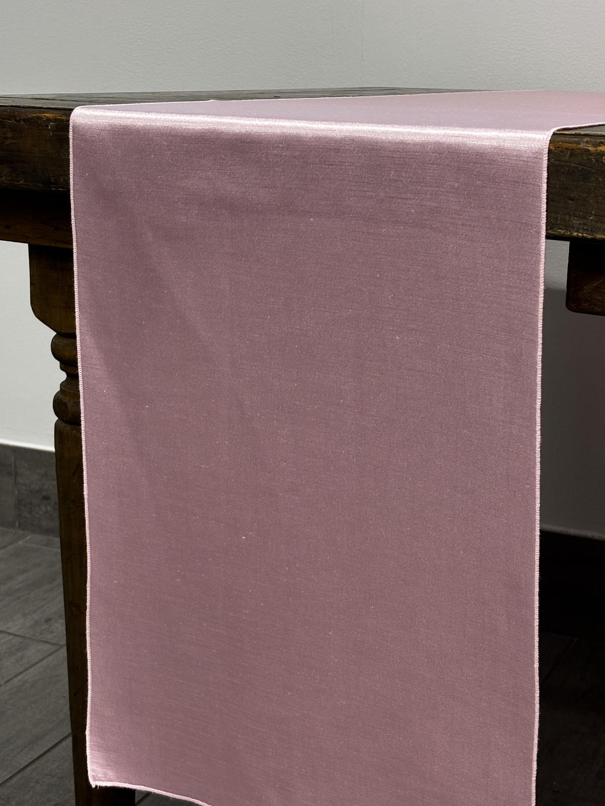 Shantung Light Pink table runner